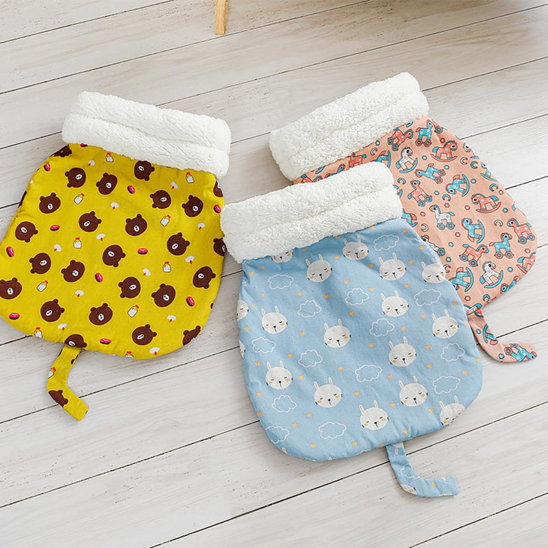 Cat sleeping pouch bag, a soft plush cave bed for cats